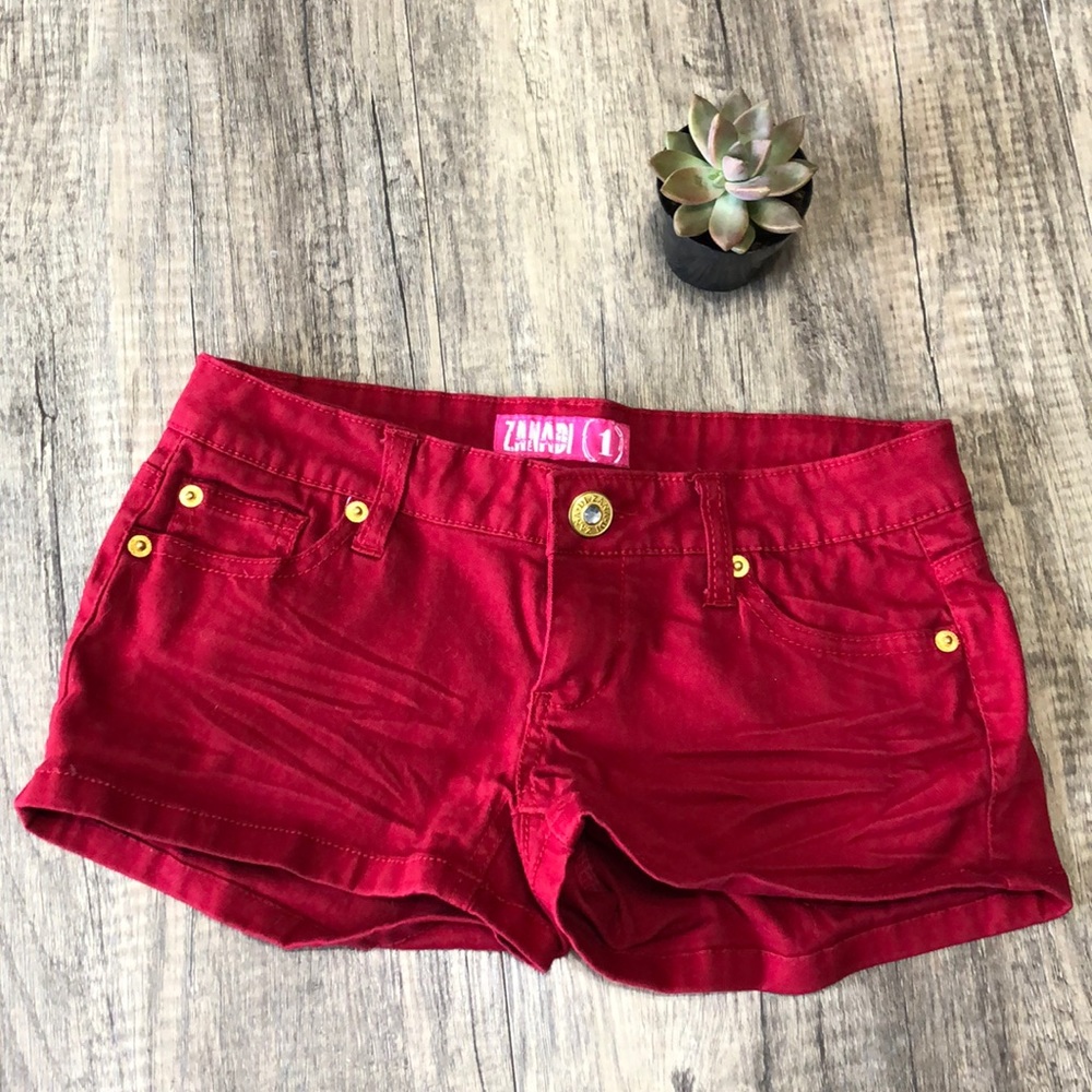 EUC Zanadi Red Jean Shorts